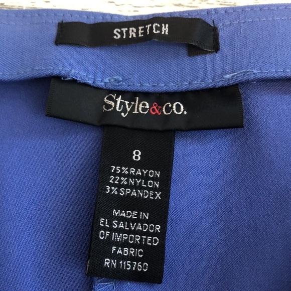 Style & Co Comfort Waist Slim Leg Pants NWT 8 - Picture 3 of 7
